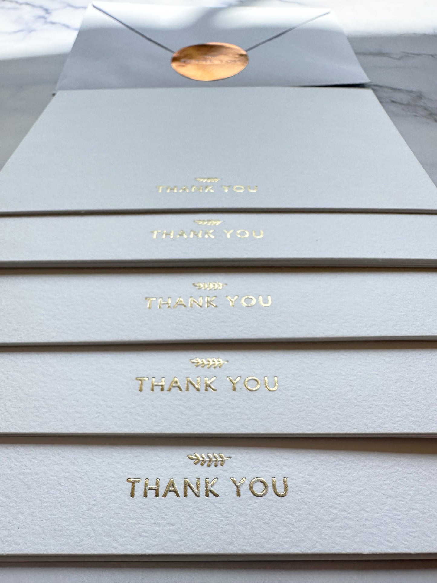 Thank You Cards White