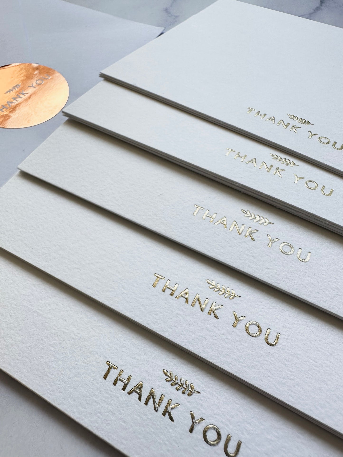 Thank You Cards White