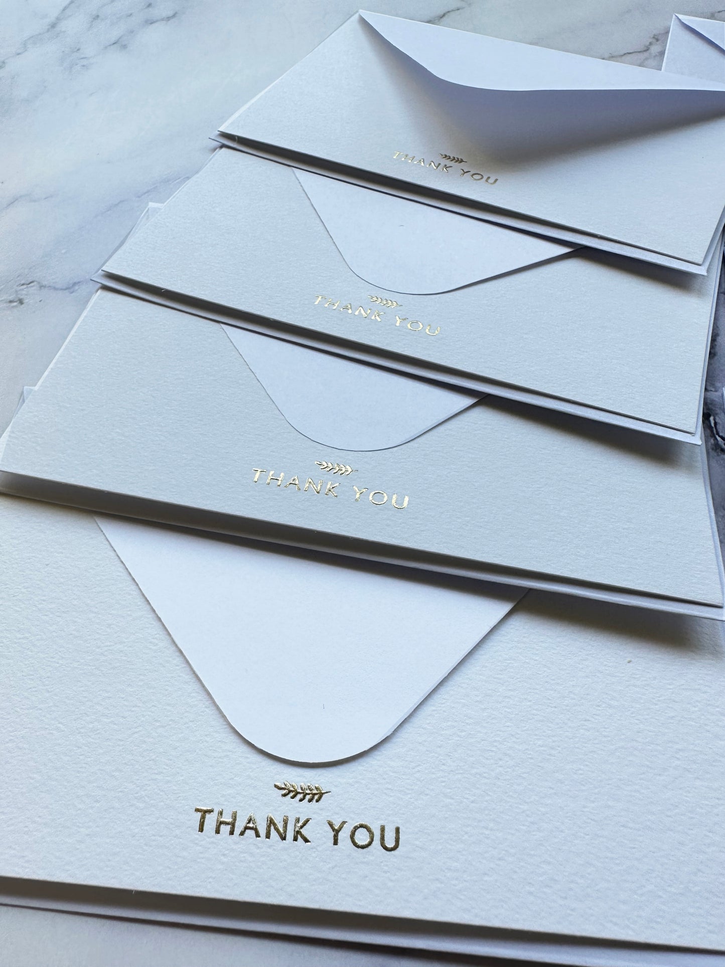 Thank You Cards White