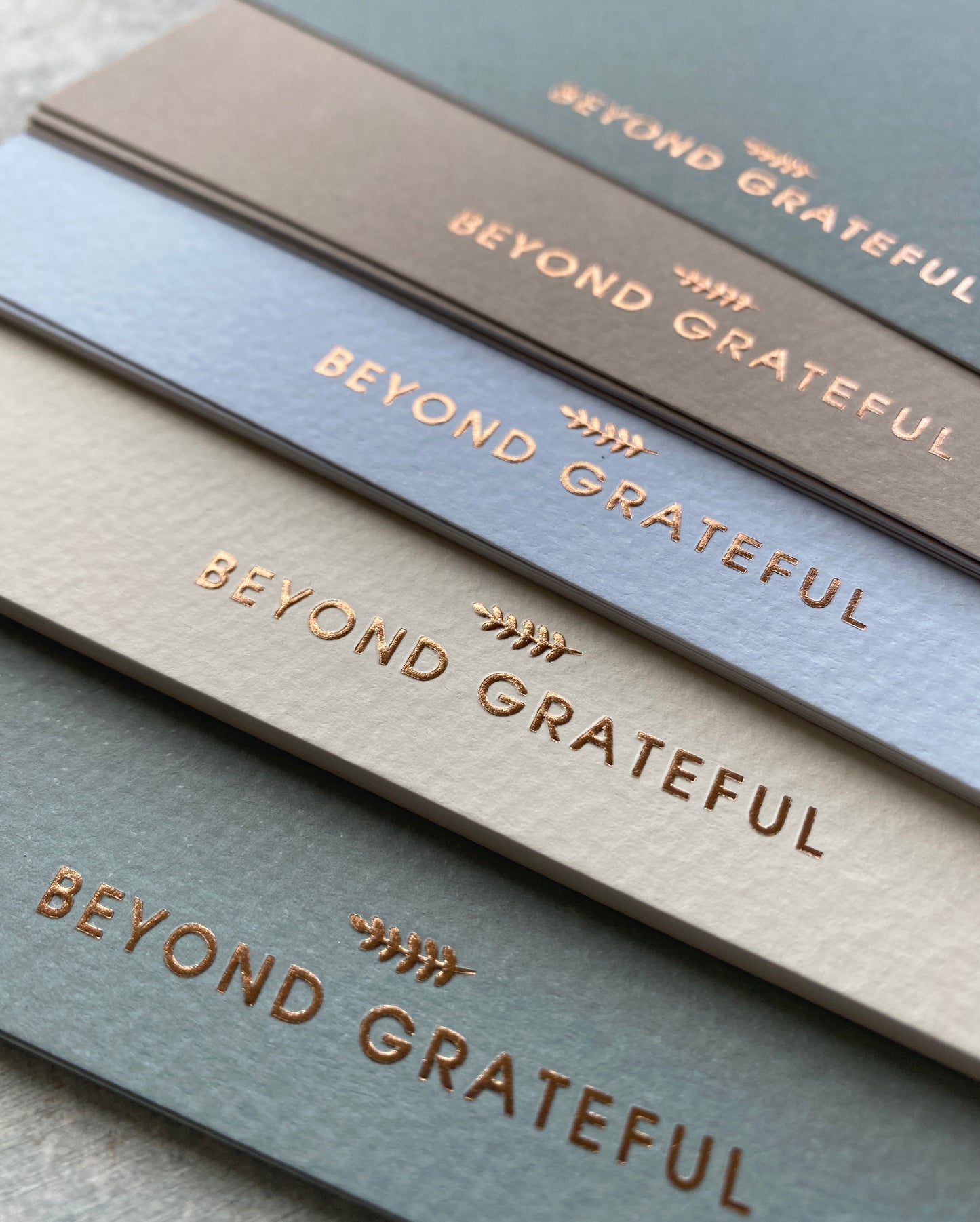 36 Pack of Beyond Grateful Thank You Cards With Envelopes Foiled Stickers