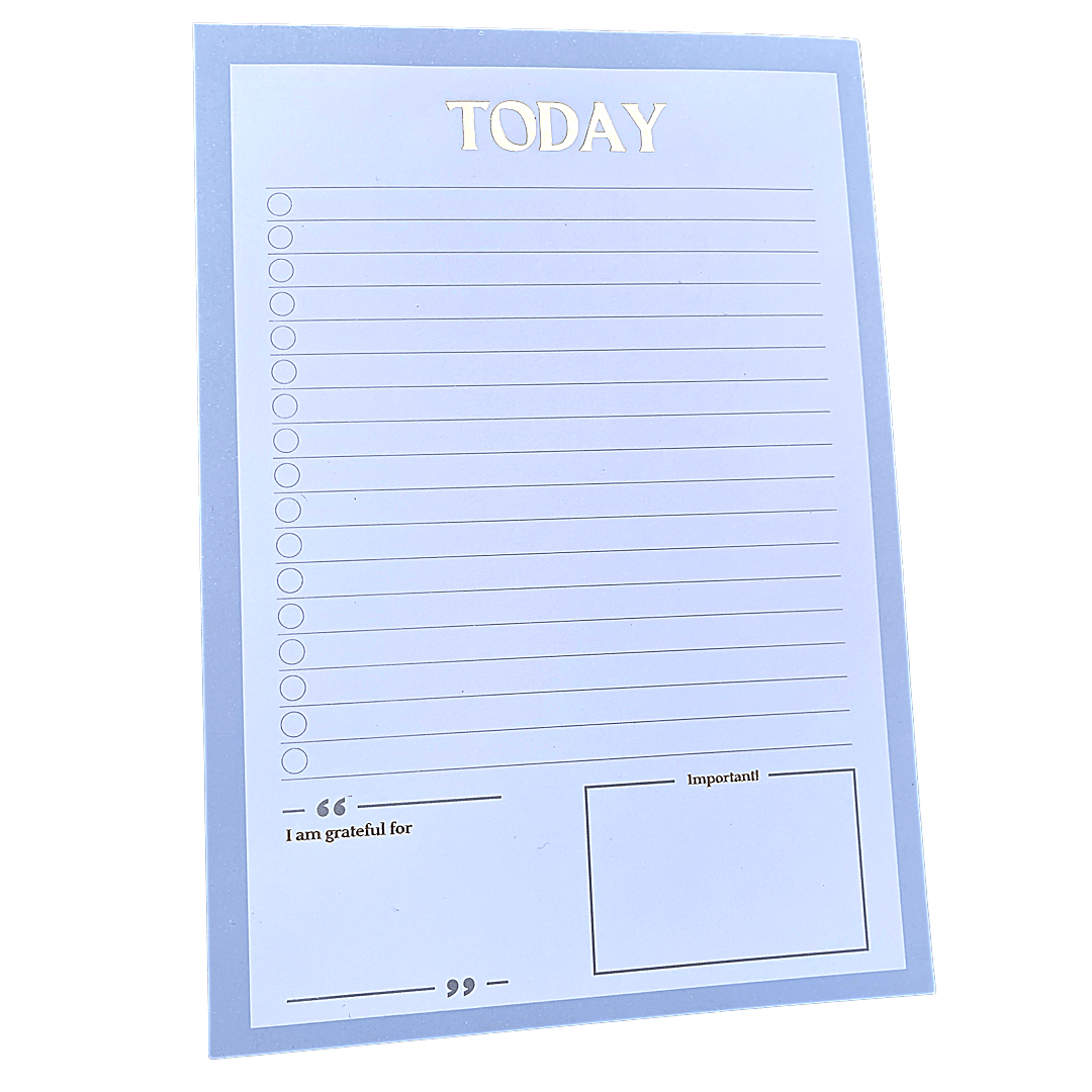 Blue Elegant To Do List Notepads (2 Pack of 50 pages)