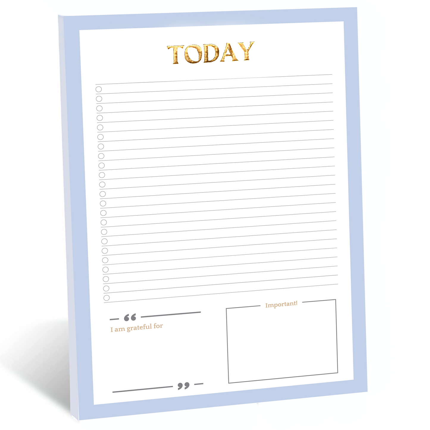 Blue Elegant To Do List Notepads (2 Pack of 50 pages)